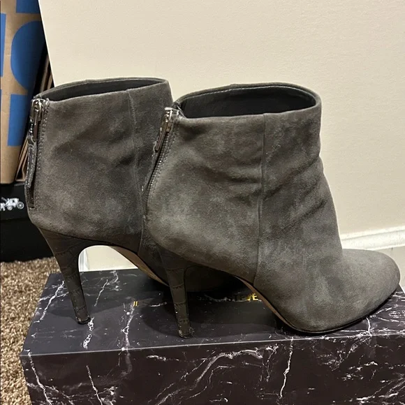 Sam Edelman Gray Suede Ankle Booties - Picture 7 of 7